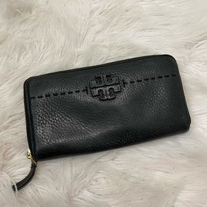 Tory Burch black leather wallet